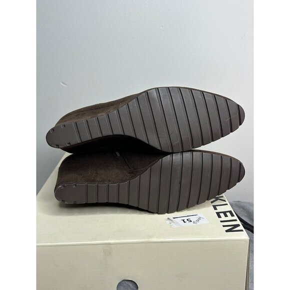 Anne Klein Women's Viki Wedge Bootie Brown sz 8.5M - Picture 6 of 7